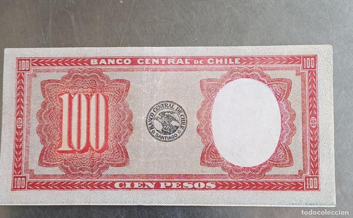 Billetes extranjeros: Chile 100 pesos billete - Foto 2