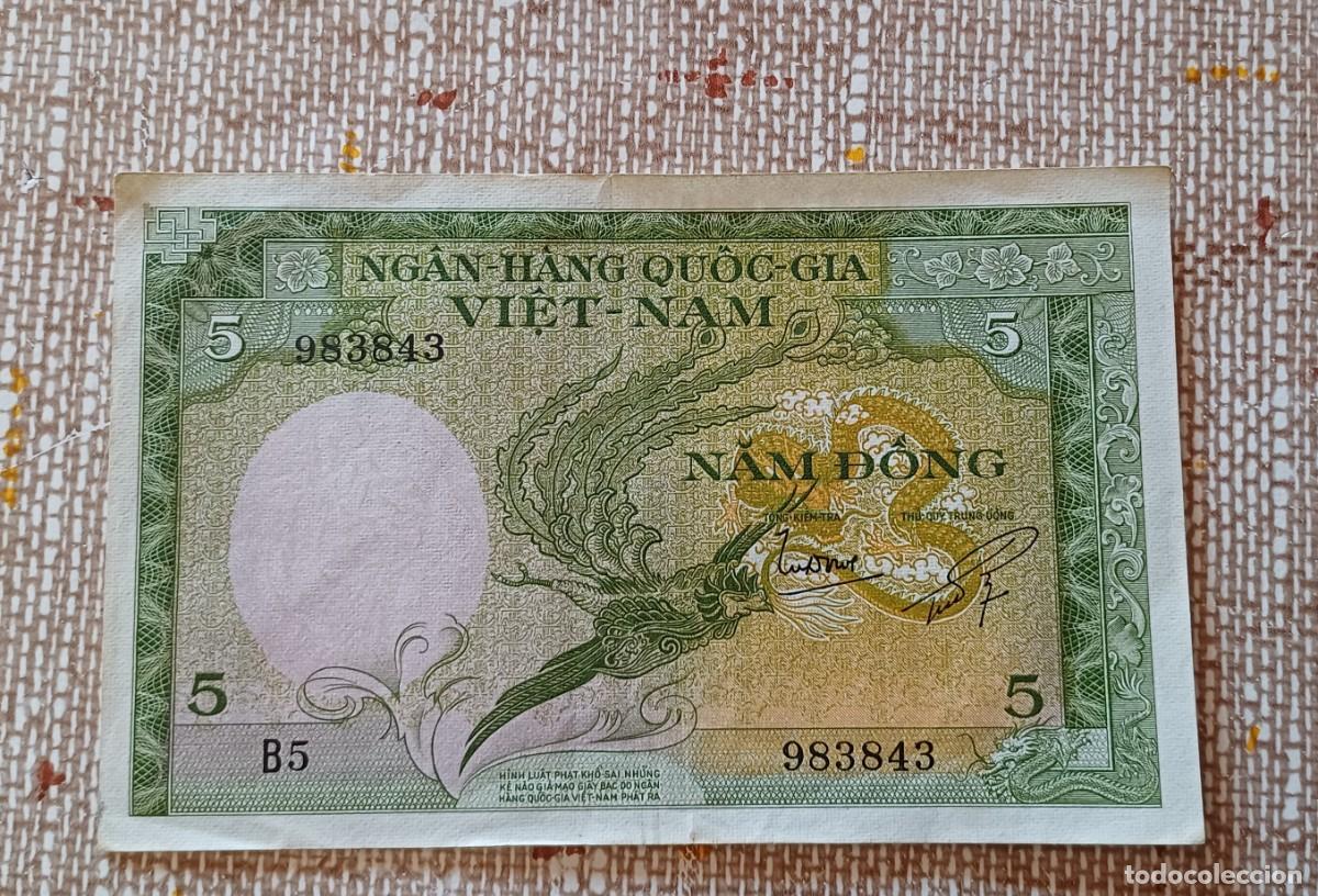 Billetes extranjeros: Vietnam 5 dong billete