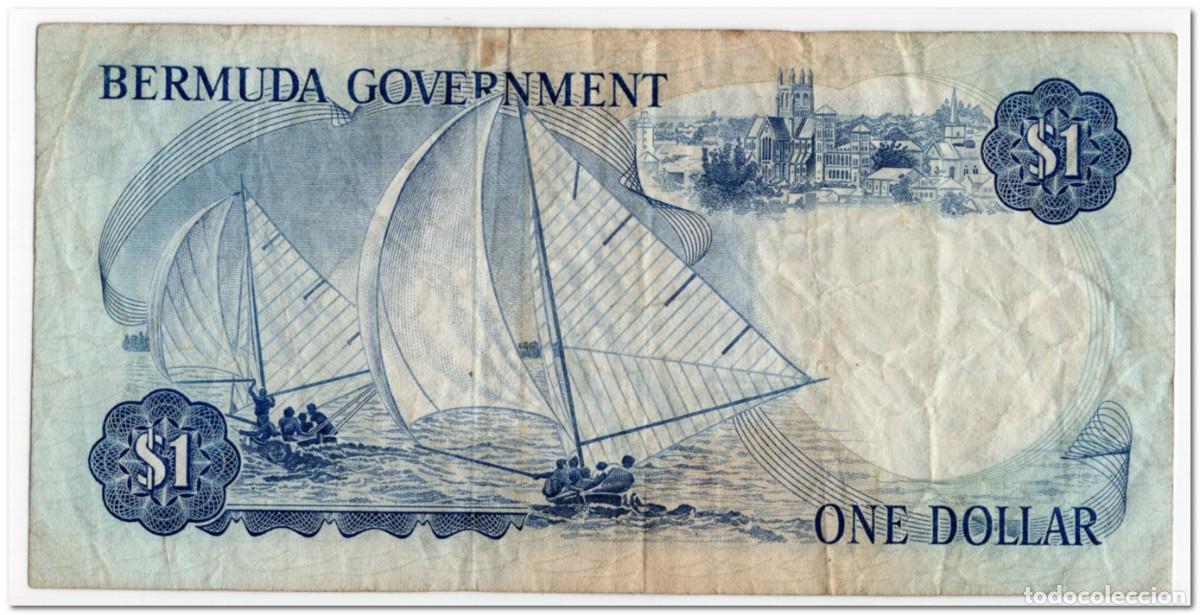 Billetes extranjeros: BERMUDA,1 DOLLAR,1970,P.23a,FINE - Foto 2