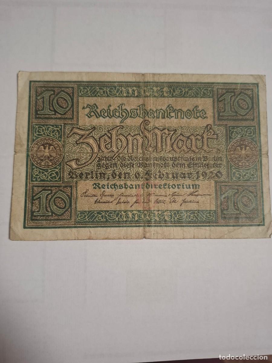 Internationale Banknoten: BILLETE DE ALEMANIA DE 10 MARCOS DE 1920
