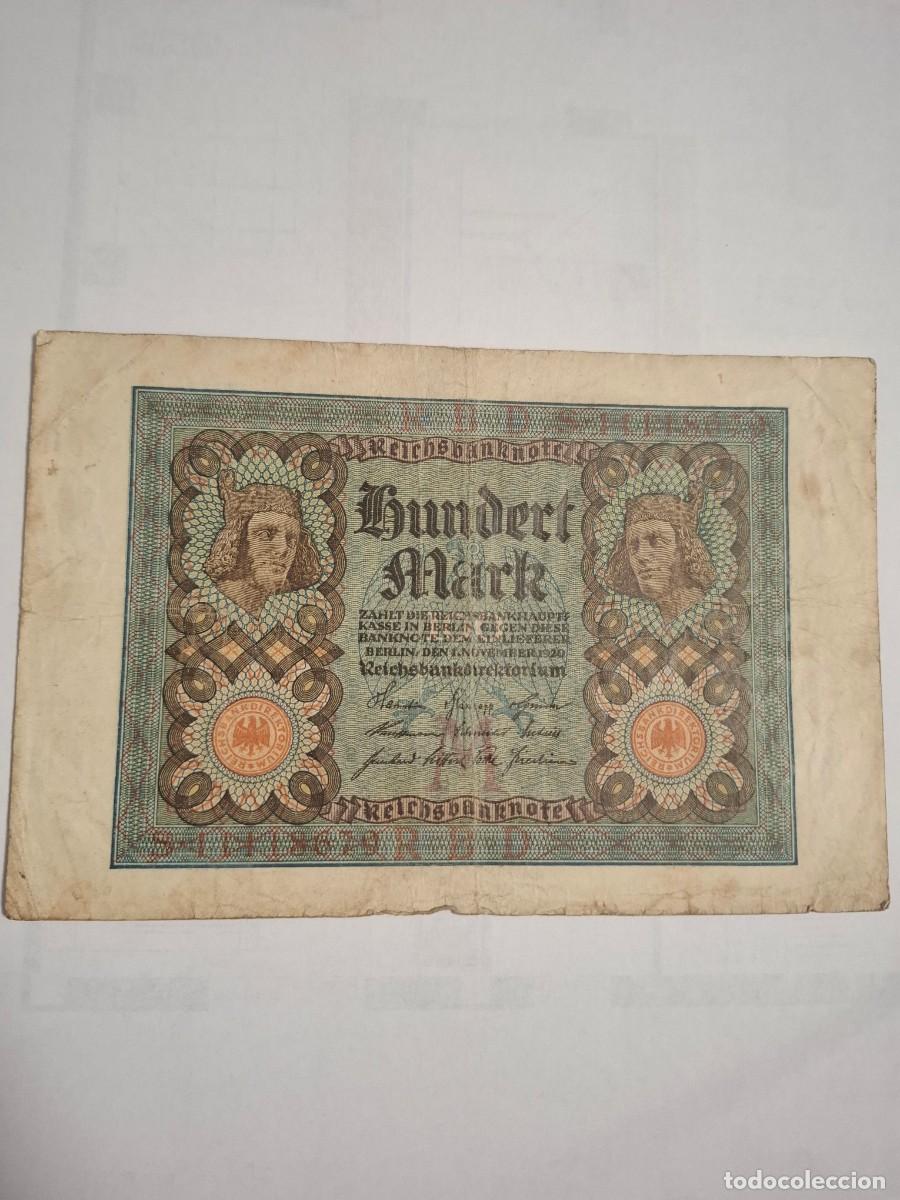 Internationale Banknoten: BILLETE DE ALEMANIA DE 100 MARCOS DE 1920