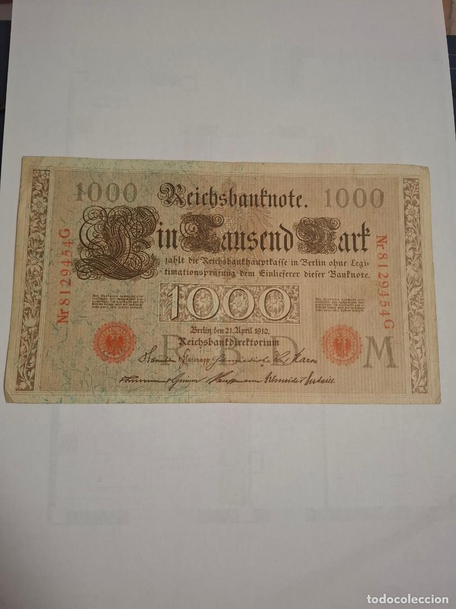 Internationale Banknoten: BILLETE DE ALEMANIA DE 1000 MARCOS DE 1910