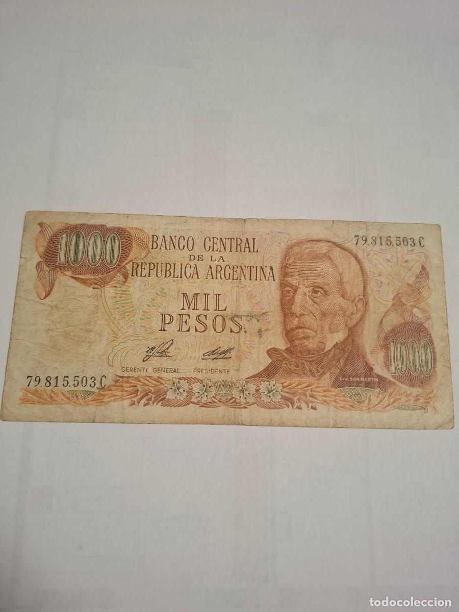 Billetes extranjeros: BILLETE DE ARGENTINA DE 1000 PESOS - Foto 1