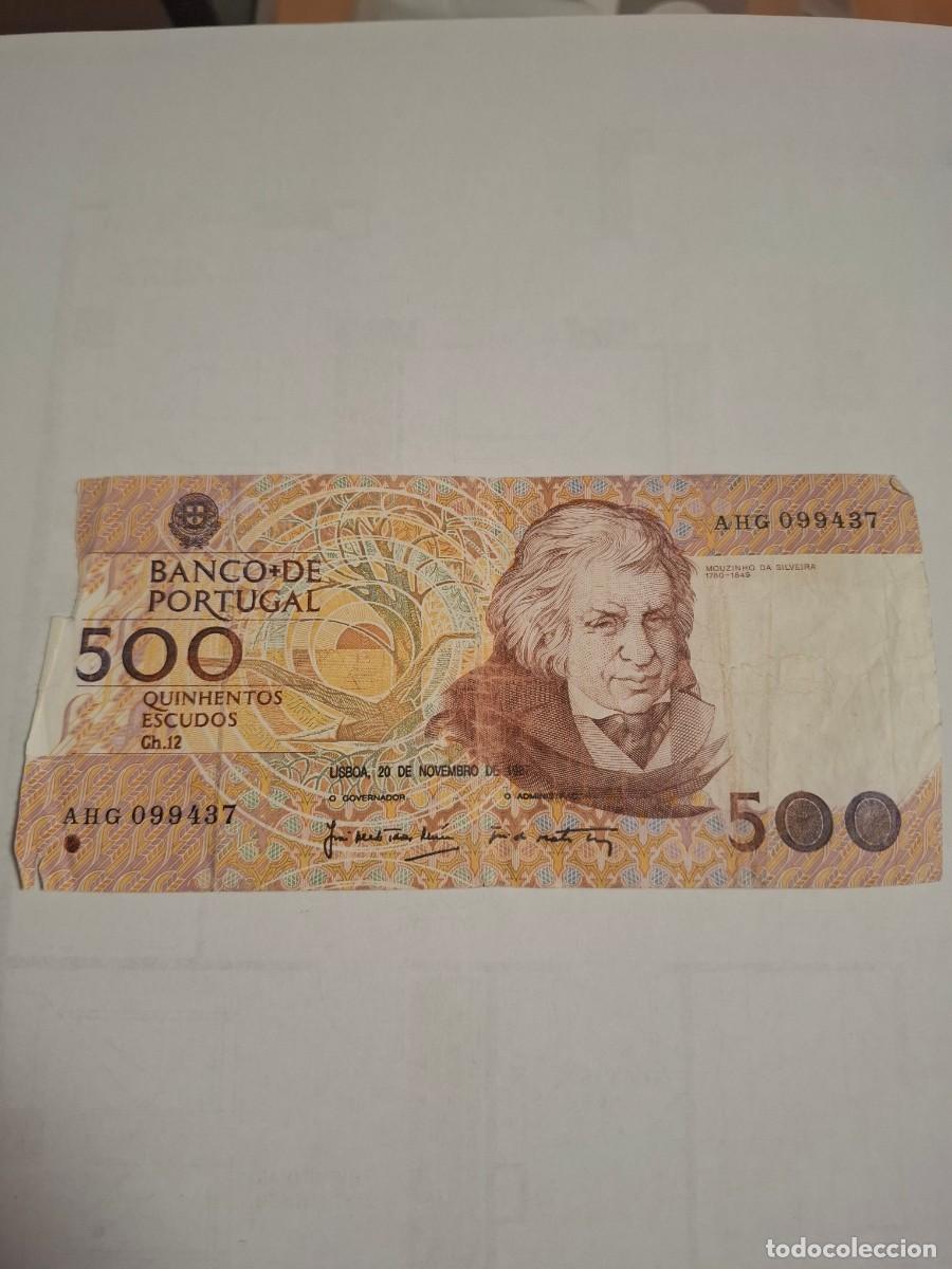 Internationale Banknoten: BILLETE DE PORTUGAL DE 500 ESCUDOS