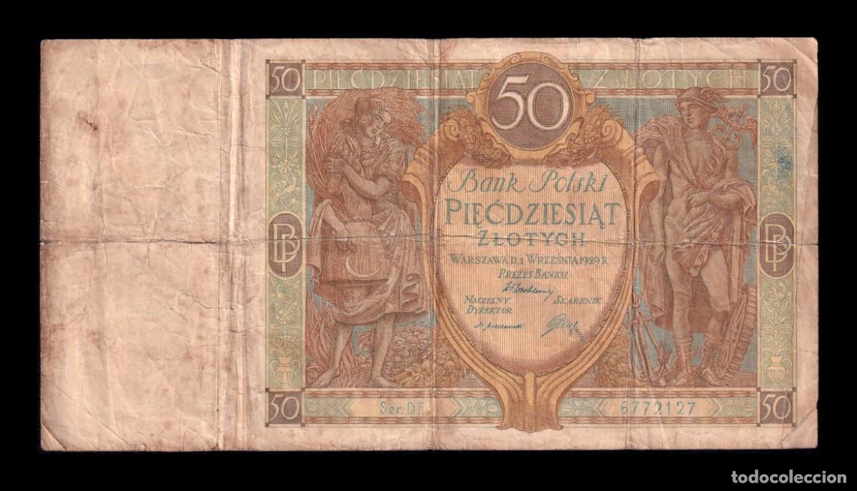 Billetes extranjeros: Polonia 50 Złotych 1929 Pick 71 Bc F