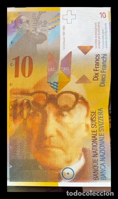 Billetes extranjeros: BILLETE SUIZA 10 FRANCOS &ndash; LE CORBUSIER &ndash; 8&ordf; SERIE &ndash; N&ordm; 00J2407461 &ndash; ORIGINAL