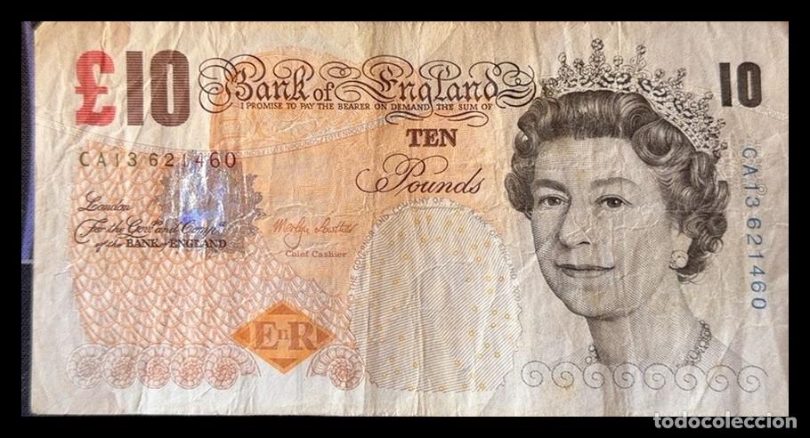 Billetes extranjeros: BILLETE 10 LIBRAS BANK OF ENGLAND &ndash; CHARLES DARWIN &ndash; LOWTHER &ndash; CA13 621460 &ndash; ORIGINAL