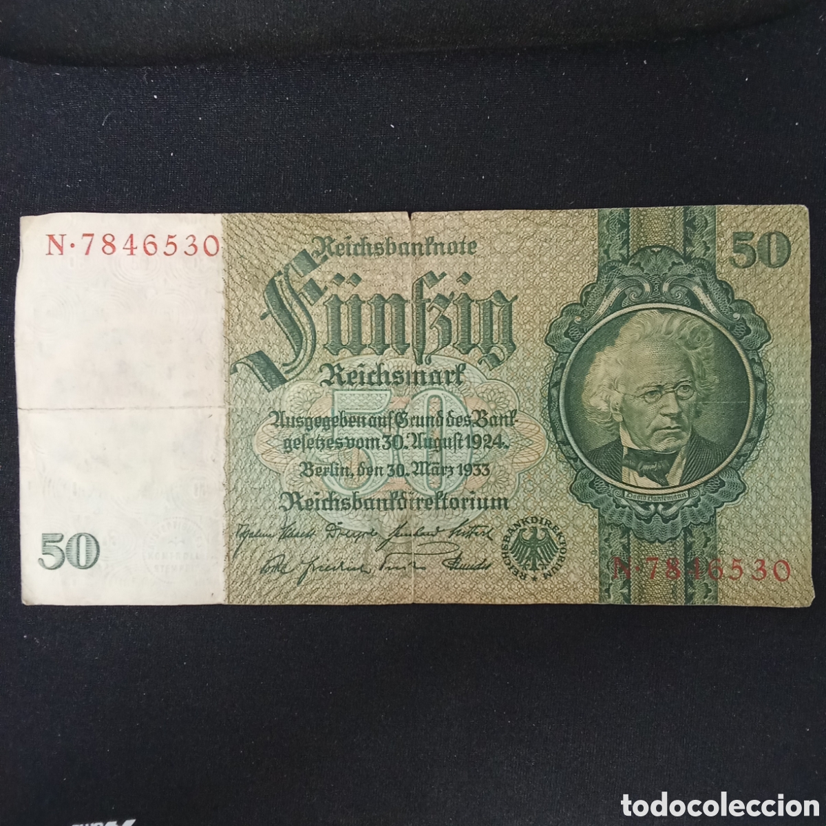 International Banknotes: Alemania 50 Reichsmark a&ntilde;o 1933