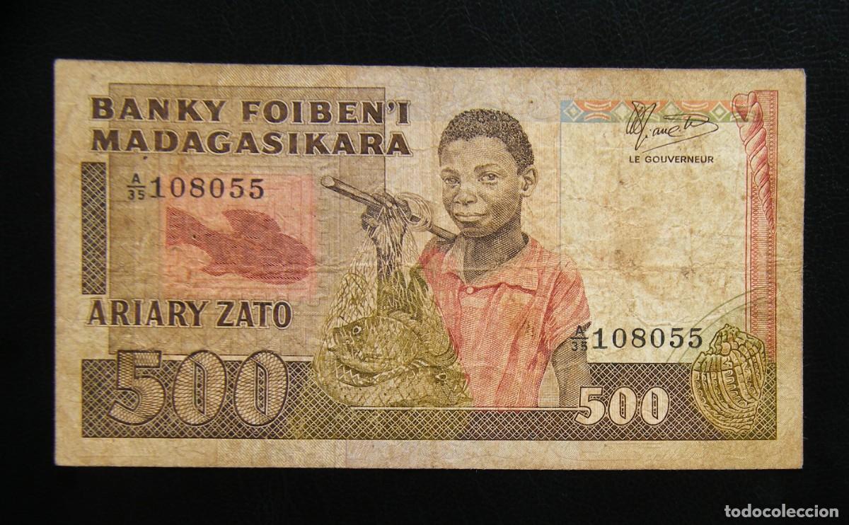 International Banknotes: MADAGASCAR BILLETE DE 500 FRANCOS 1983-87 CIRCULADO