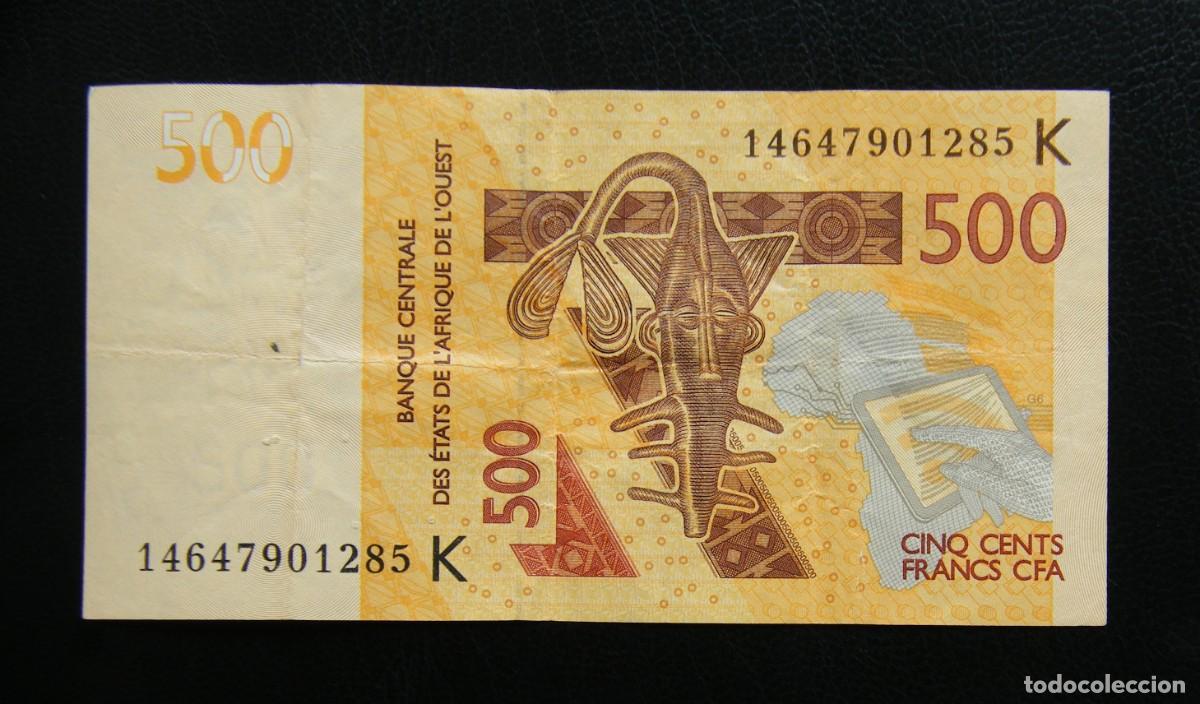 International Banknotes: AFRICA OCC. BILLETE DE 500 FRANCOS 2012 CIRCULADO