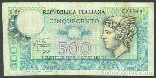Billetes extranjeros: ITALIA. 500 lire 2.4.1979. Pick 94.