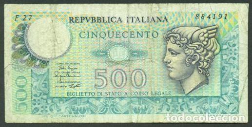 Billetes extranjeros: ITALIA. 500 lire 2.4.1979. Pick 94.