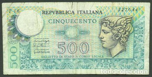 Billetes extranjeros: ITALIA. 500 lire 20.12.1976. Pick 95.