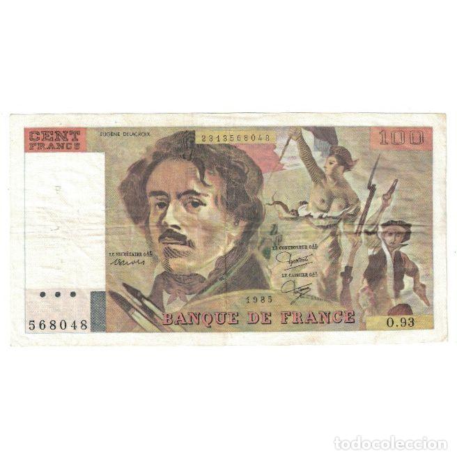 Billetes extranjeros: [#633940] Francia, 100 Francs, Delacroix, 1985, MBC, Fayette:69.09, KM:154b