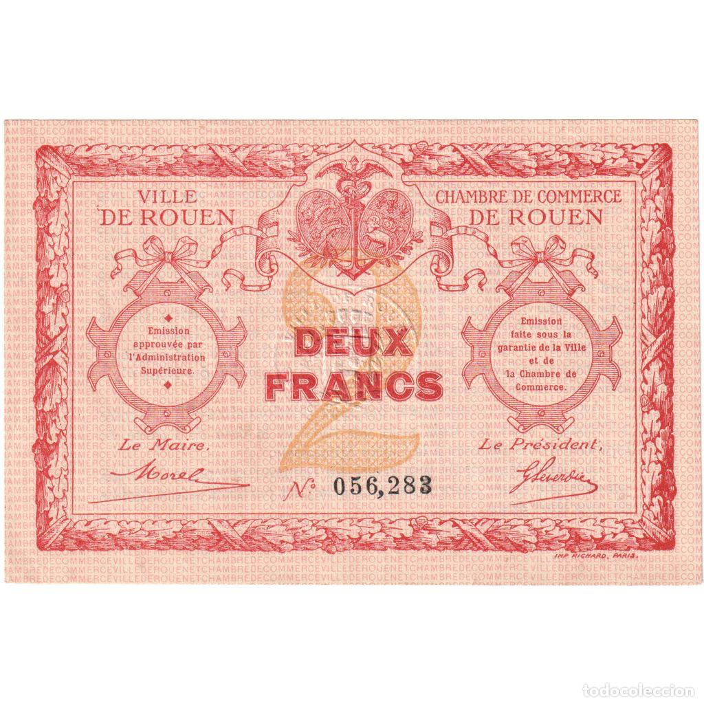 Billetes extranjeros: [#196446] Francia, 2 Francs, 1920, 056.285, MBC