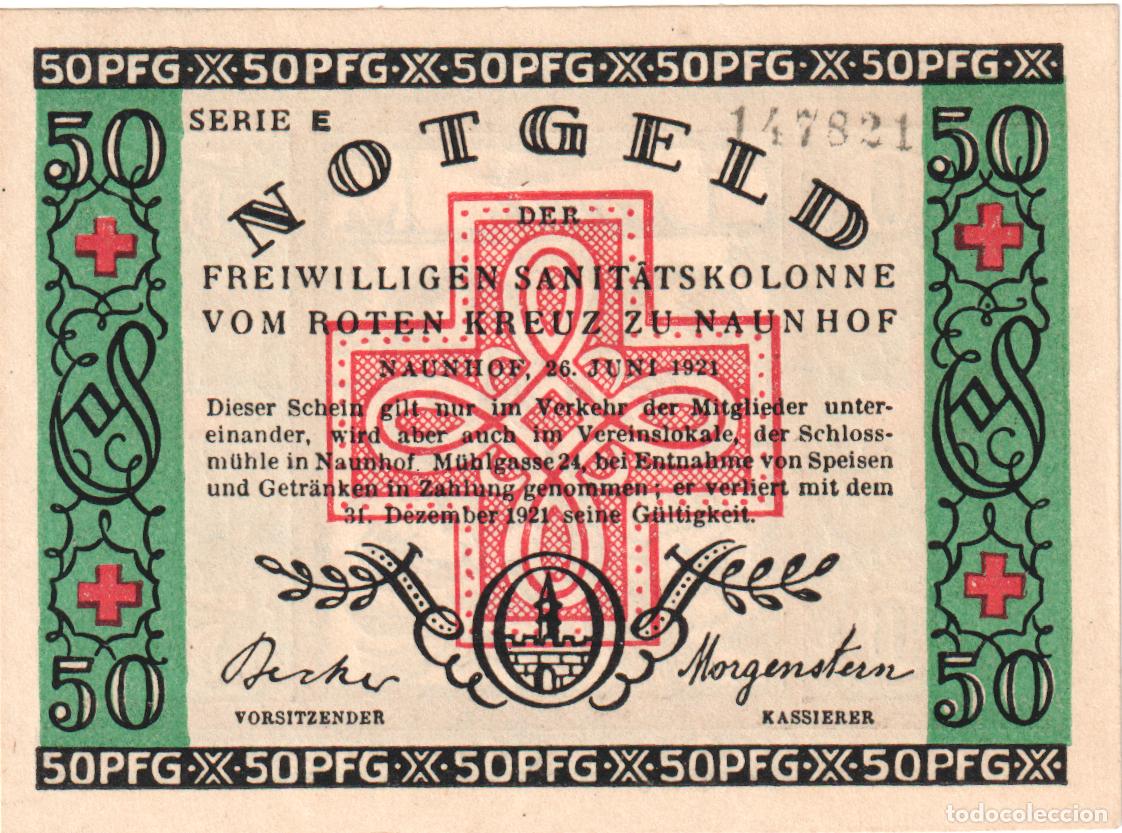 Billetes extranjeros: [#328345] Billete, Alemania, Naunhof, 50 Pfennig, personnage, 1921, SC, Mehl:929.1a