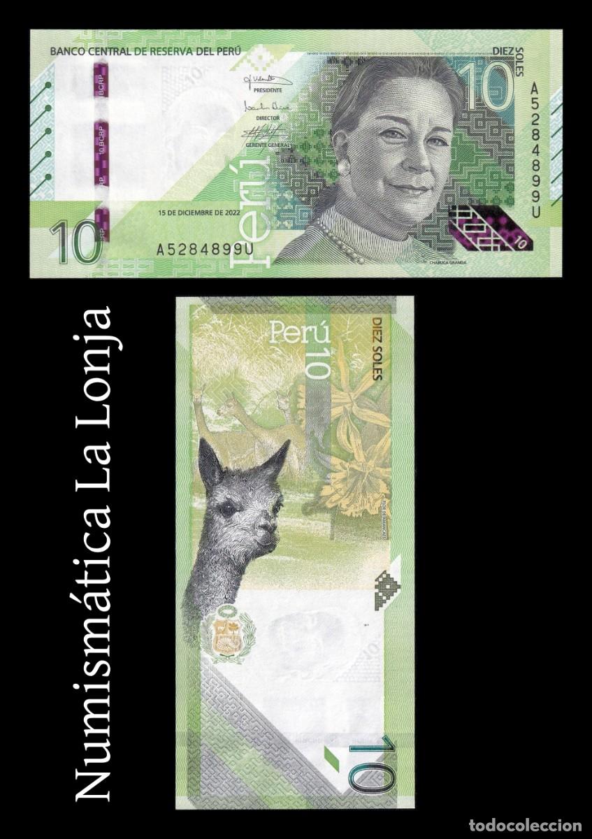 Billetes extranjeros: Per&uacute; 10 Soles Chabuca Granda 2022 Pick 196b Sc Unc