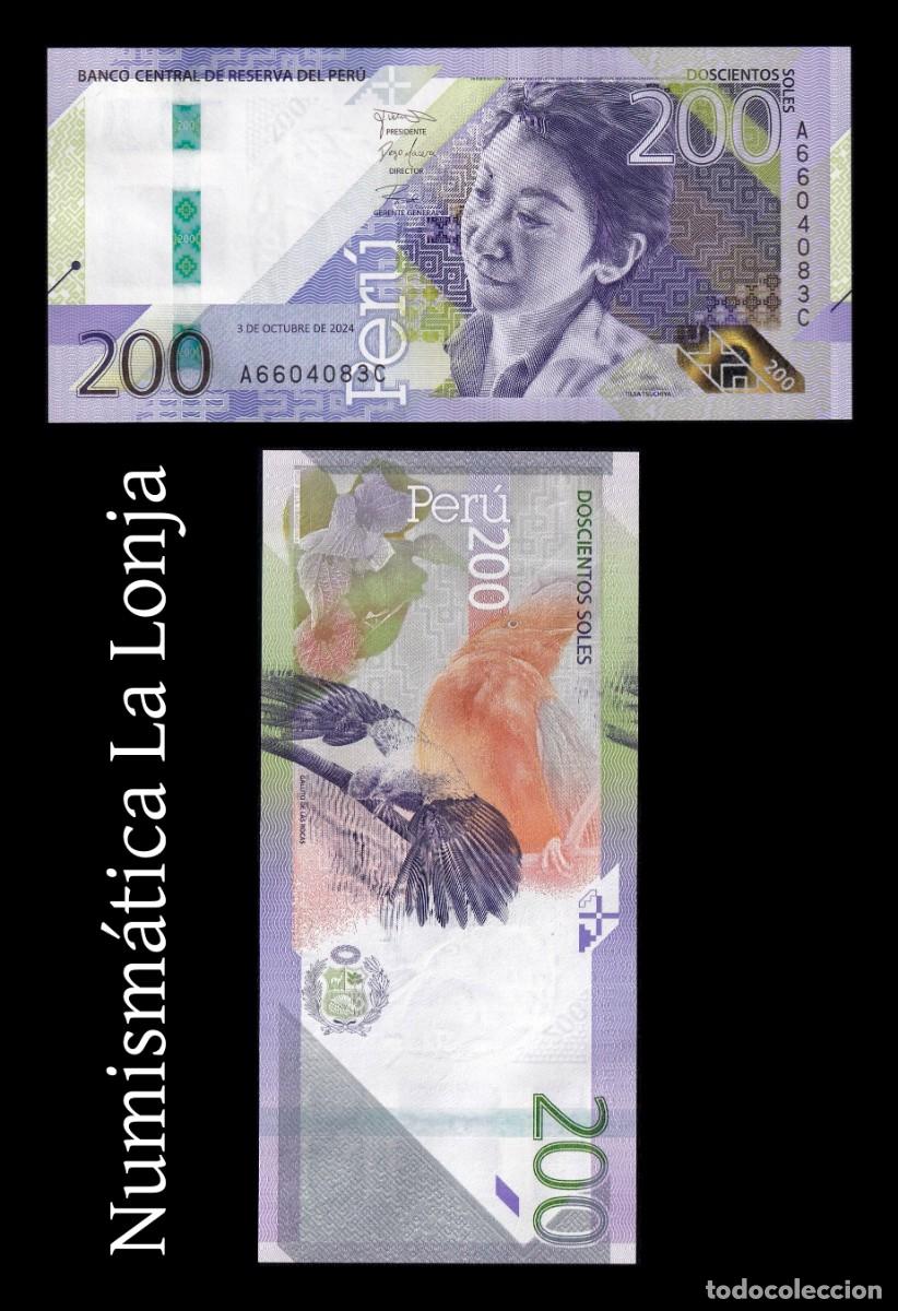 Billetes extranjeros: Per&uacute; 200 Soles Tilsa Tsuchiya Castillo 2024 Pick 200b Sc Unc