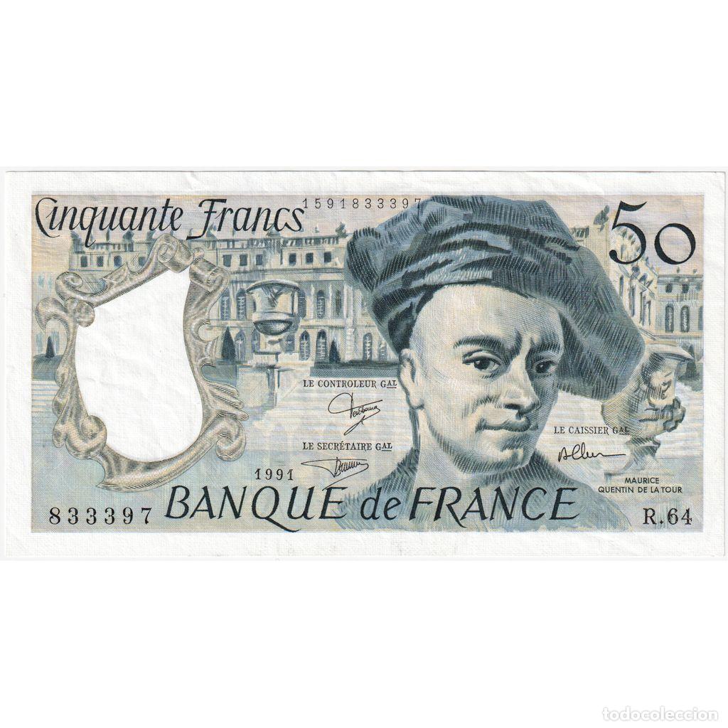 Billetes extranjeros: [#1515774] Francia, 50 Francs, Quentin de La Tour, 1991, R.64, EBC