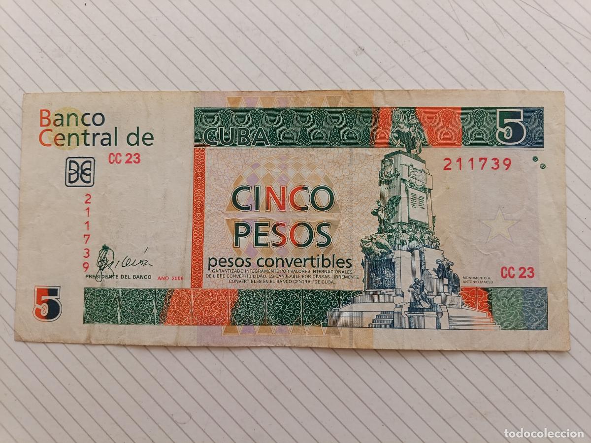 Billetes extranjeros: CUBA - 5 PESOS CONVERTIBLES 2006
