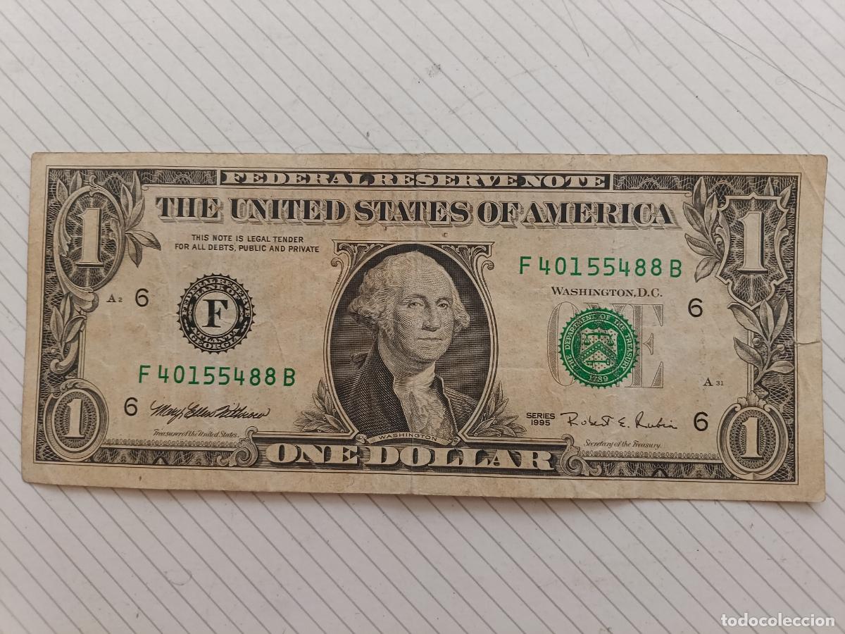 Billetes extranjeros: Estados Unidos. 1 dollar 1995