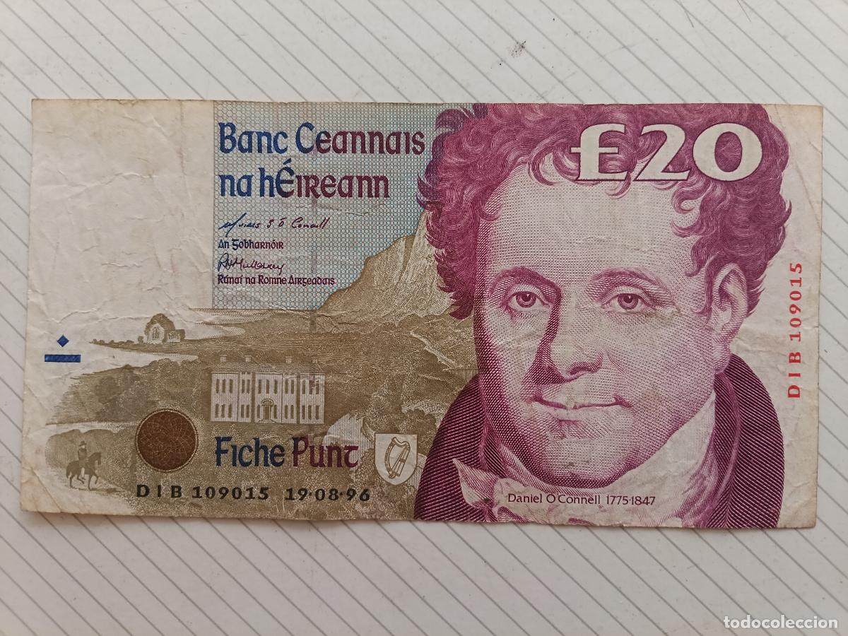 Billetes extranjeros: IRLANDA. 20 LIBRAS IRLANDESAS DE 1996