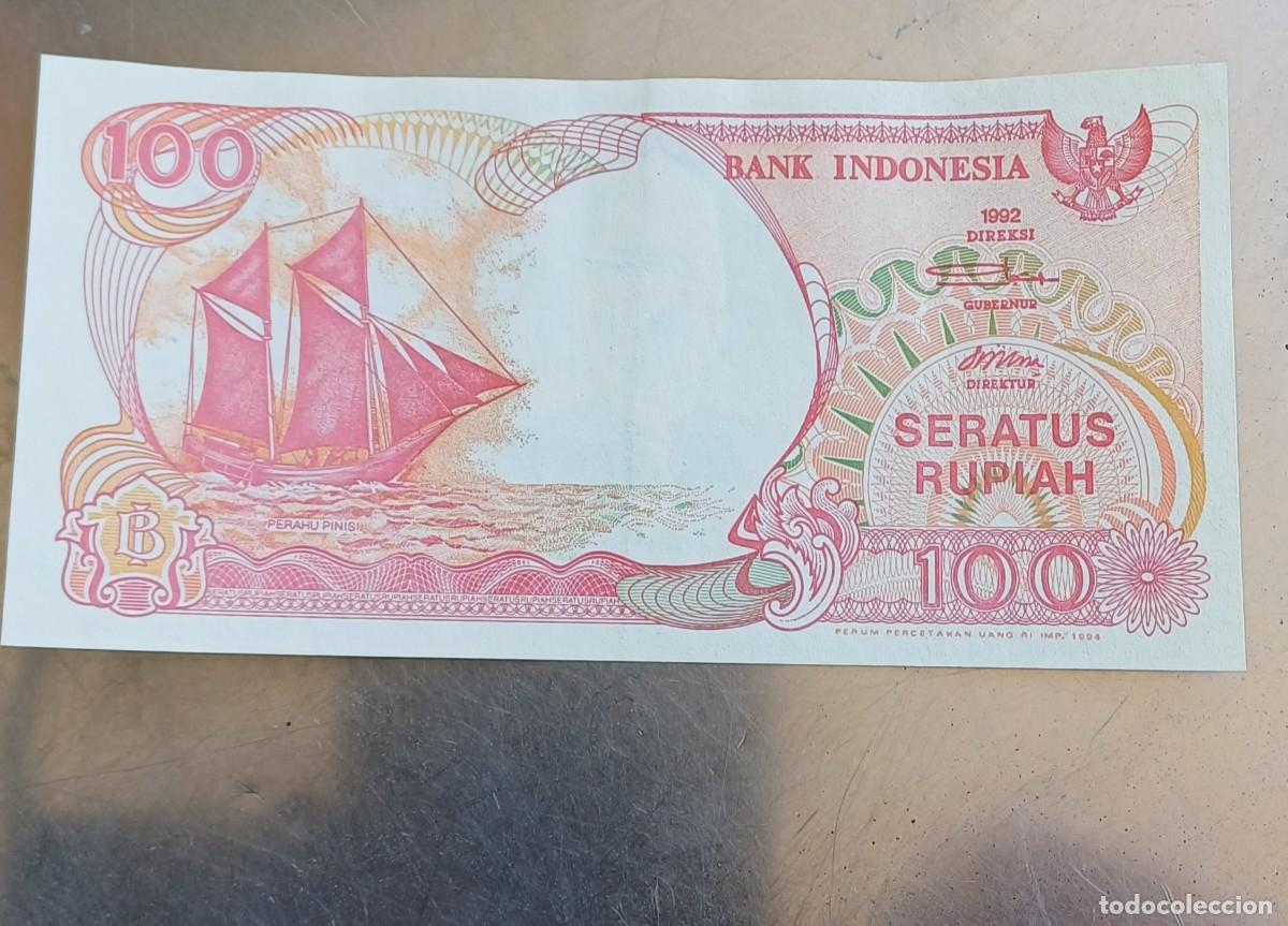 Billetes extranjeros: Indonesia 100 rupias 1992