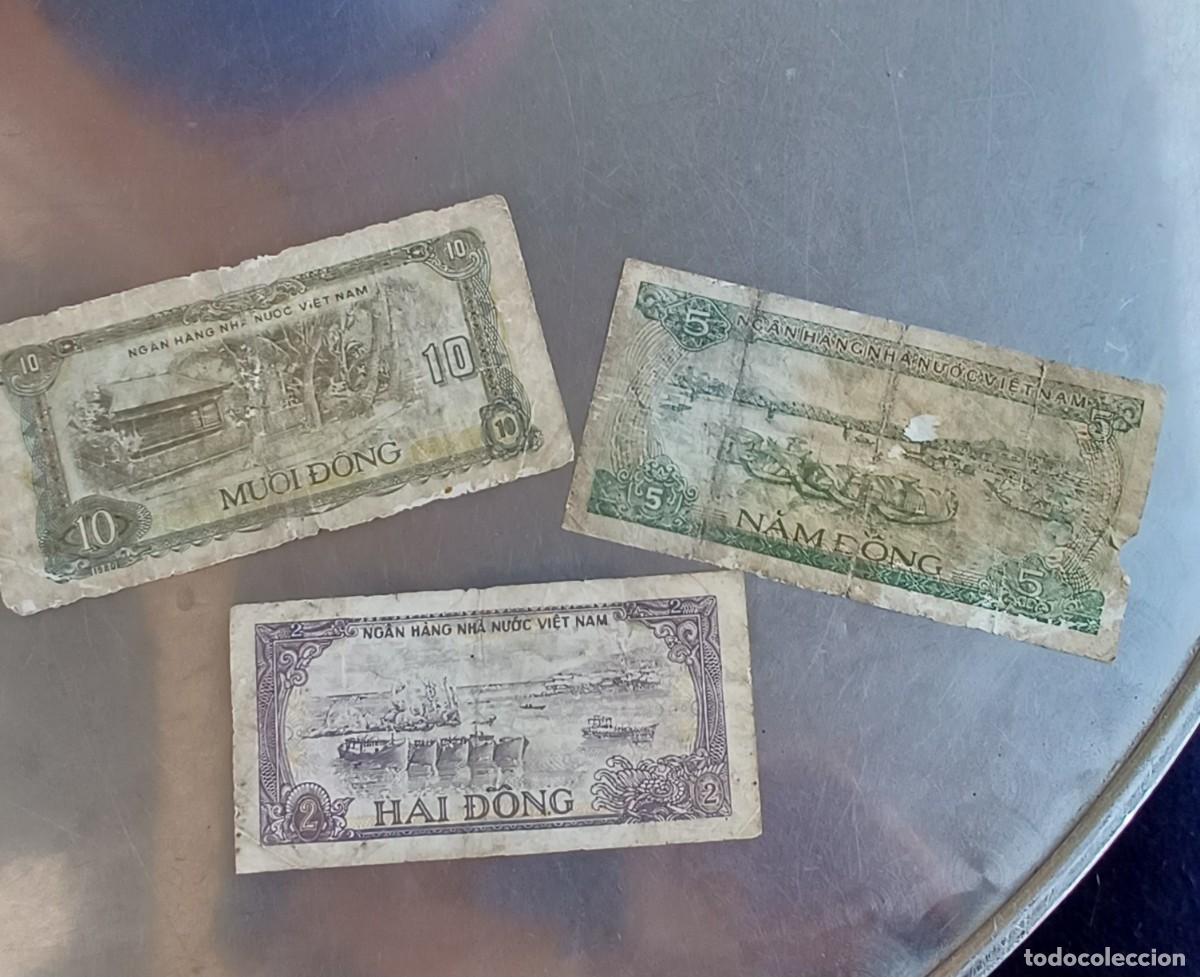 Billetes extranjeros: Lote Vietnam 2-5-10 dong - Foto 2