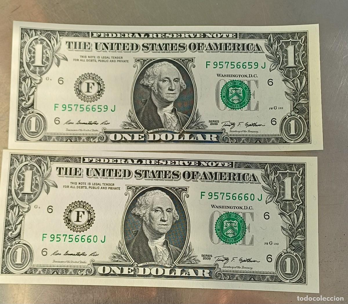 Billetes extranjeros: Lote d&oacute;lares americanos