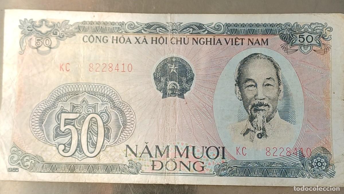 Billetes extranjeros: Vietnam 50 dong 1985
