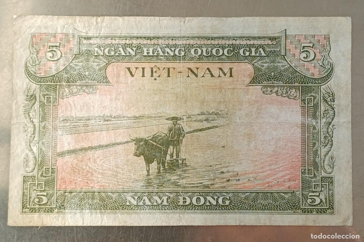 Billetes extranjeros: Vietnam billete de 5 dong