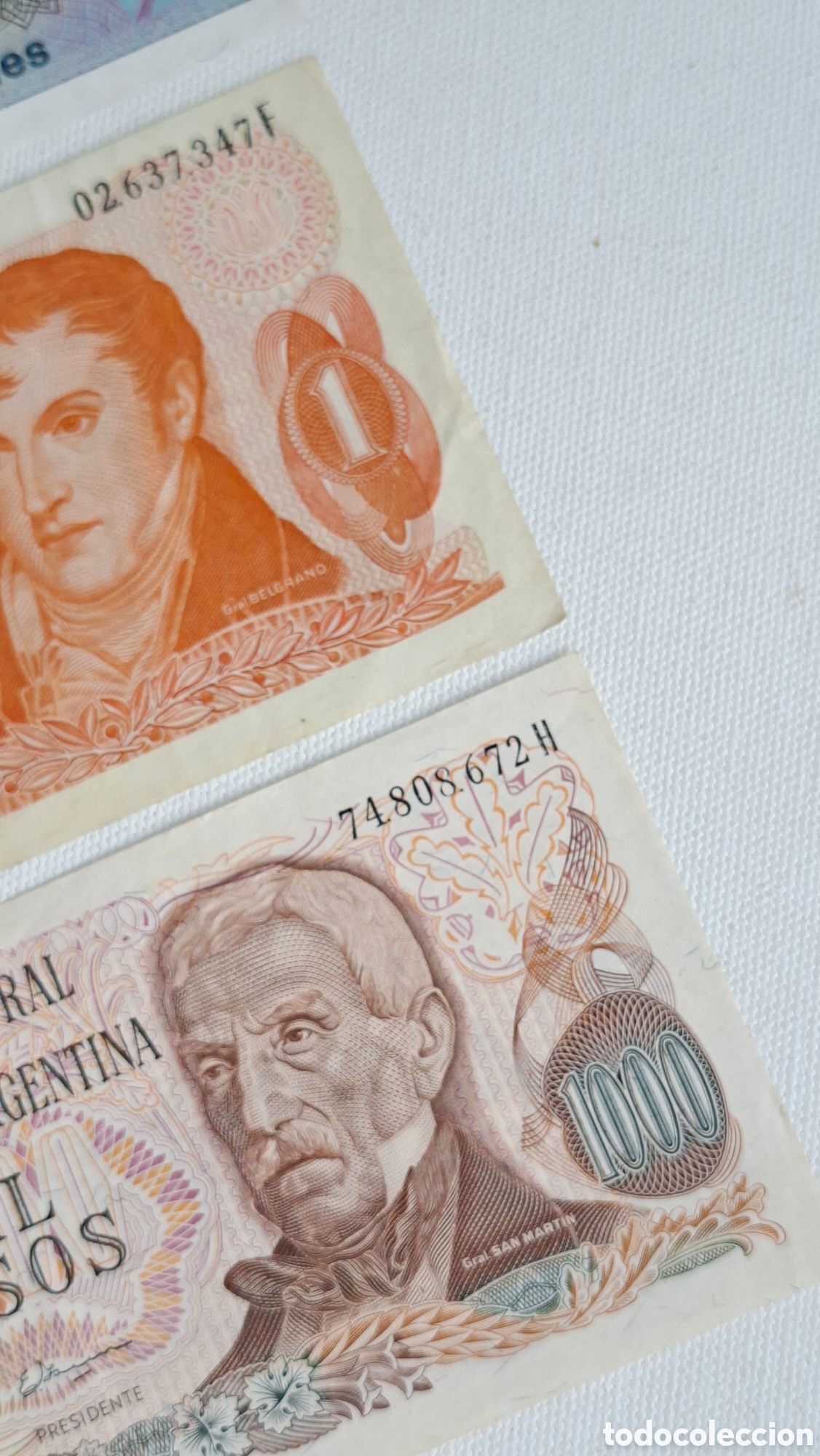 Billetes extranjeros: Lote Billetes Argentina sin circular UNC - Foto 4