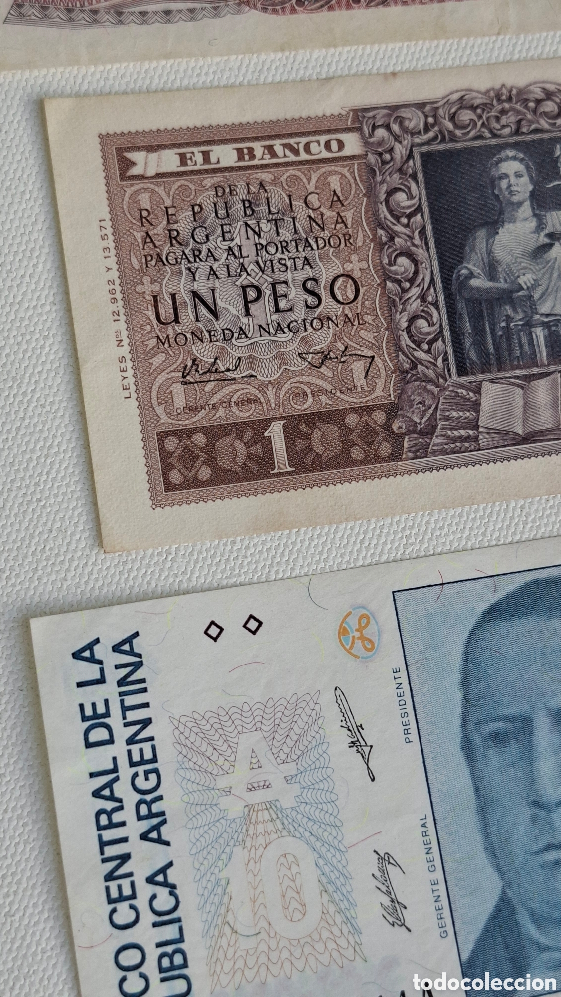 Billetes extranjeros: Lote Billetes Argentina sin circular UNC - Foto 6