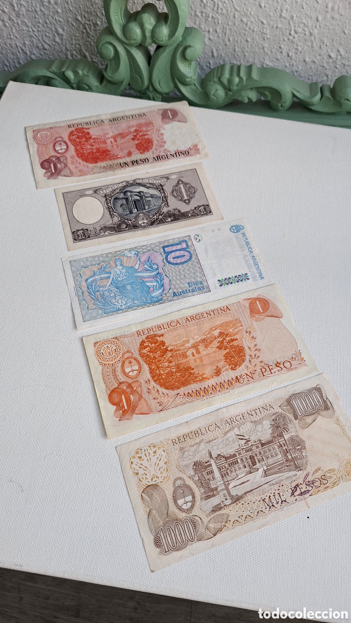 Billetes extranjeros: Lote Billetes Argentina sin circular UNC - Foto 9
