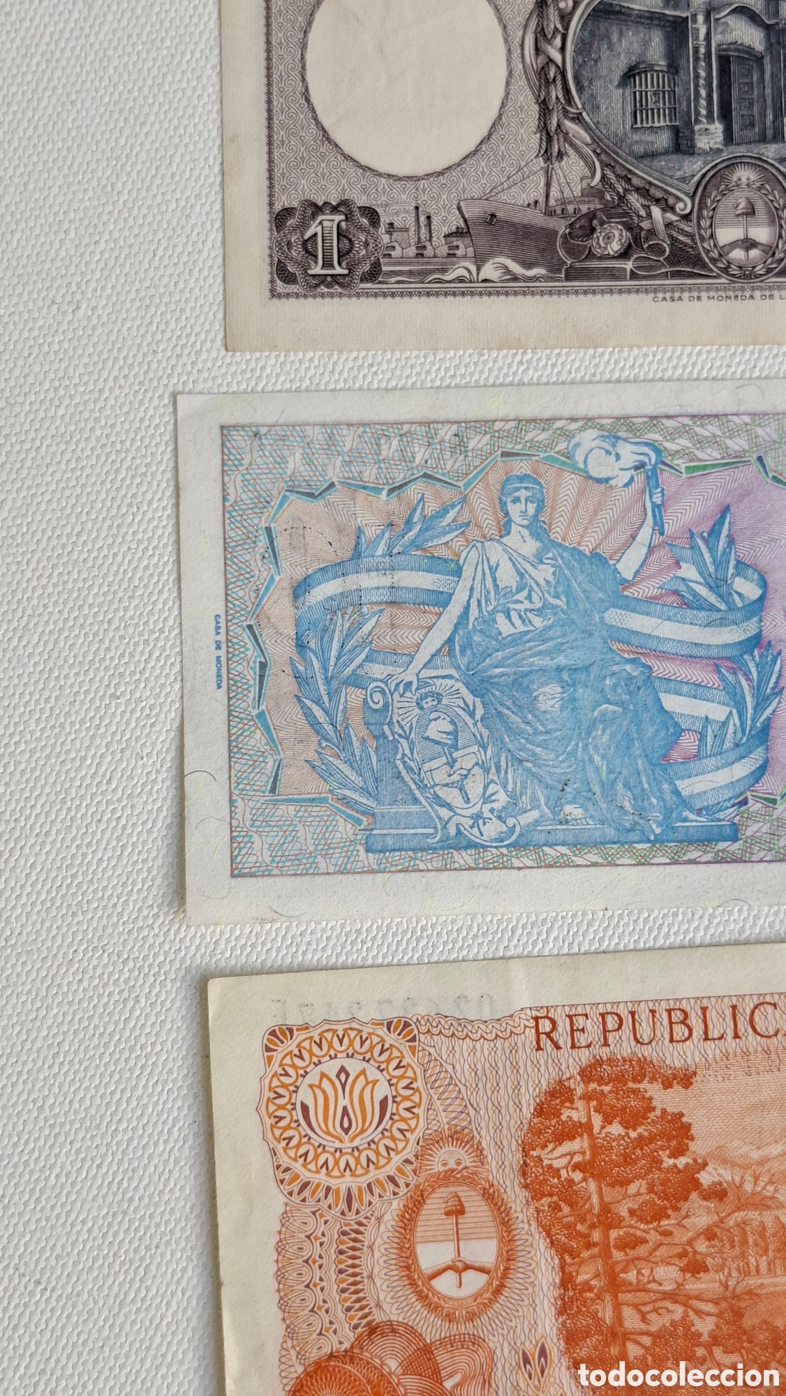 Billetes extranjeros: Lote Billetes Argentina sin circular UNC - Foto 12