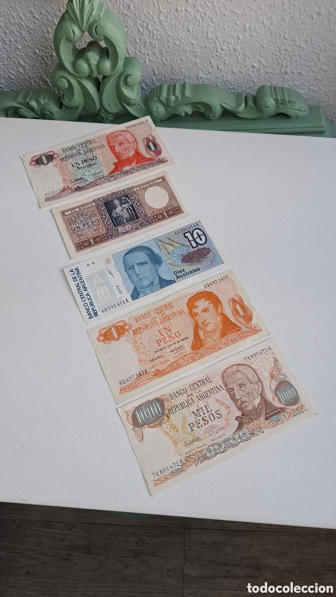 Billetes extranjeros: Lote Billetes Argentina sin circular UNC - Foto 16