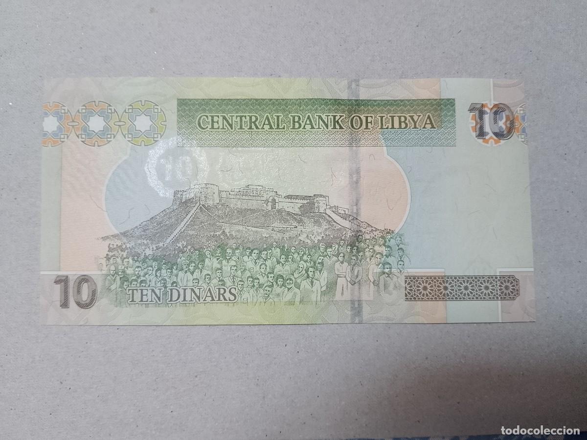 Billetes extranjeros: Billete Libia, 10 dinar, a&ntilde;o 2011, UNC - Foto 1
