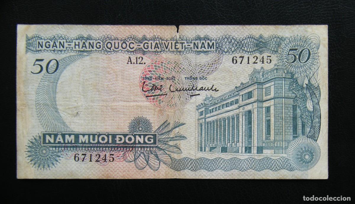 International Banknotes: VIET-NAM BILLETE DE 50 DONG 1969 CIRCULADO