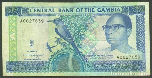 Billetes extranjeros: GAMBIA. 25 dalasis (1991-95). Pick 14.