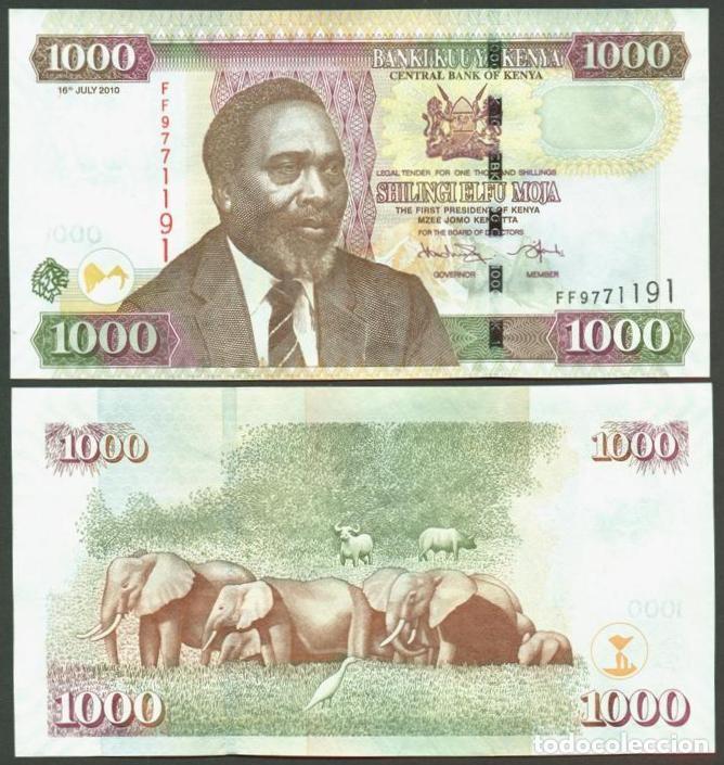 Billetes extranjeros: KENIA. 1000 shilingi 1.7.2010