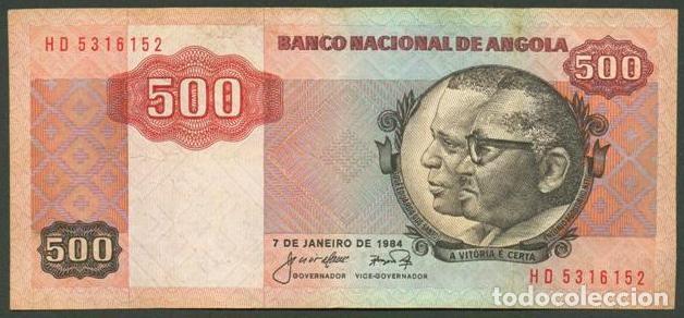 Billetes extranjeros: ANGOLA. 500 kwanzas 1984. Pick 120 a.