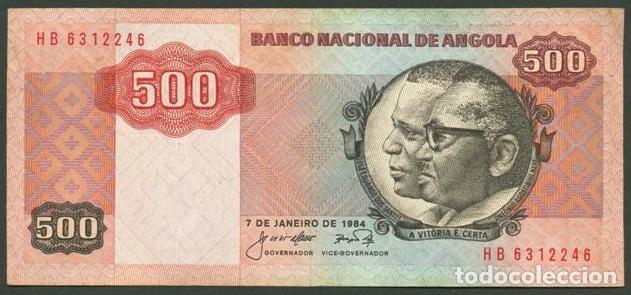Billetes extranjeros: ANGOLA. 500 kwanzas 1984. Pick 120 a.