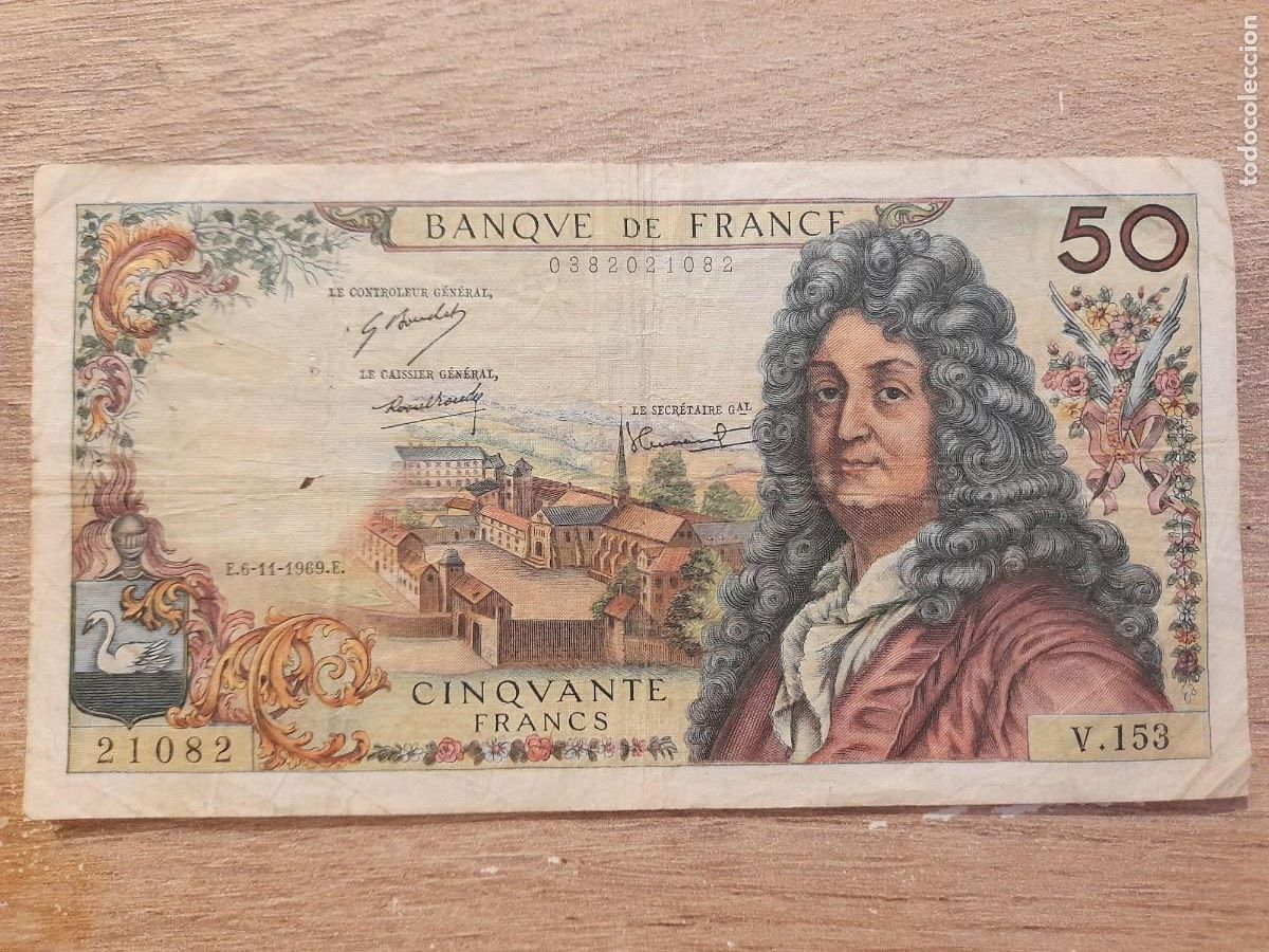 Billetes extranjeros: BILLETE 10 FRANCOS A&Ntilde;O 1969 FRANCIA