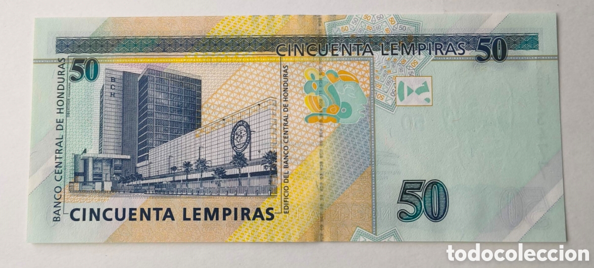 Billetes extranjeros: Honduras. 2019. 50 lempiras. S/C - Foto 2
