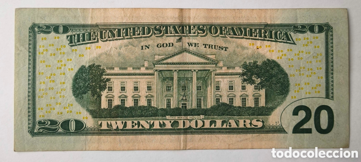 Billetes extranjeros: EEUU. 2017. 20 d&oacute;lares. Reposici&oacute;n - Foto 2