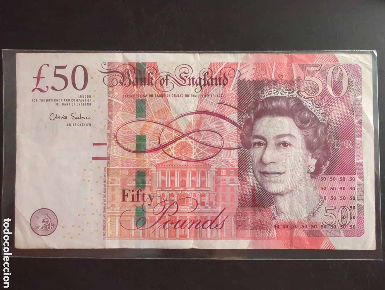 Billetes extranjeros: Inglaterra 50 libras serie F(2011-2014)