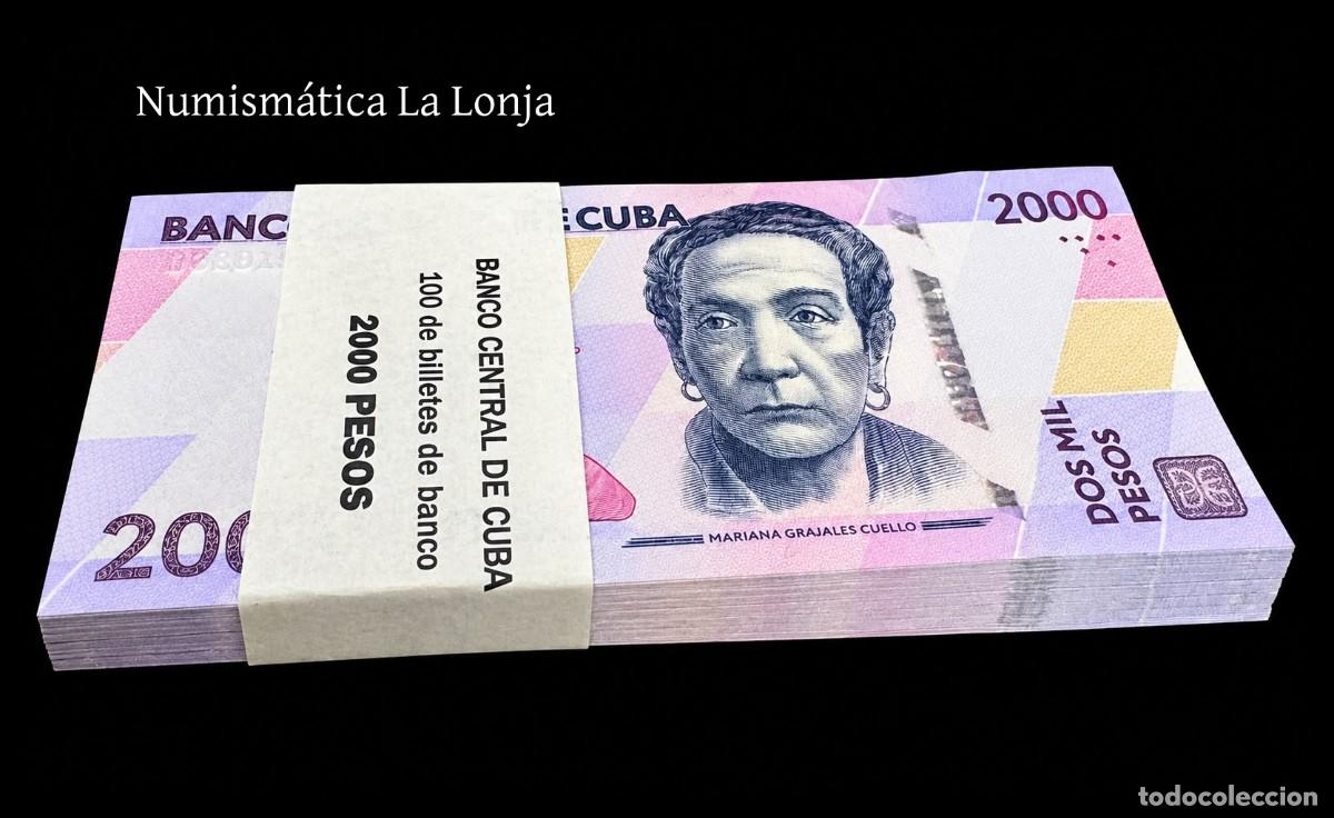 Billetes extranjeros: Cuba Taco 100 billetes 2000 Pesos Mariana Grajales Cuello 2026 Pick 145 Nuevo Sc Unc