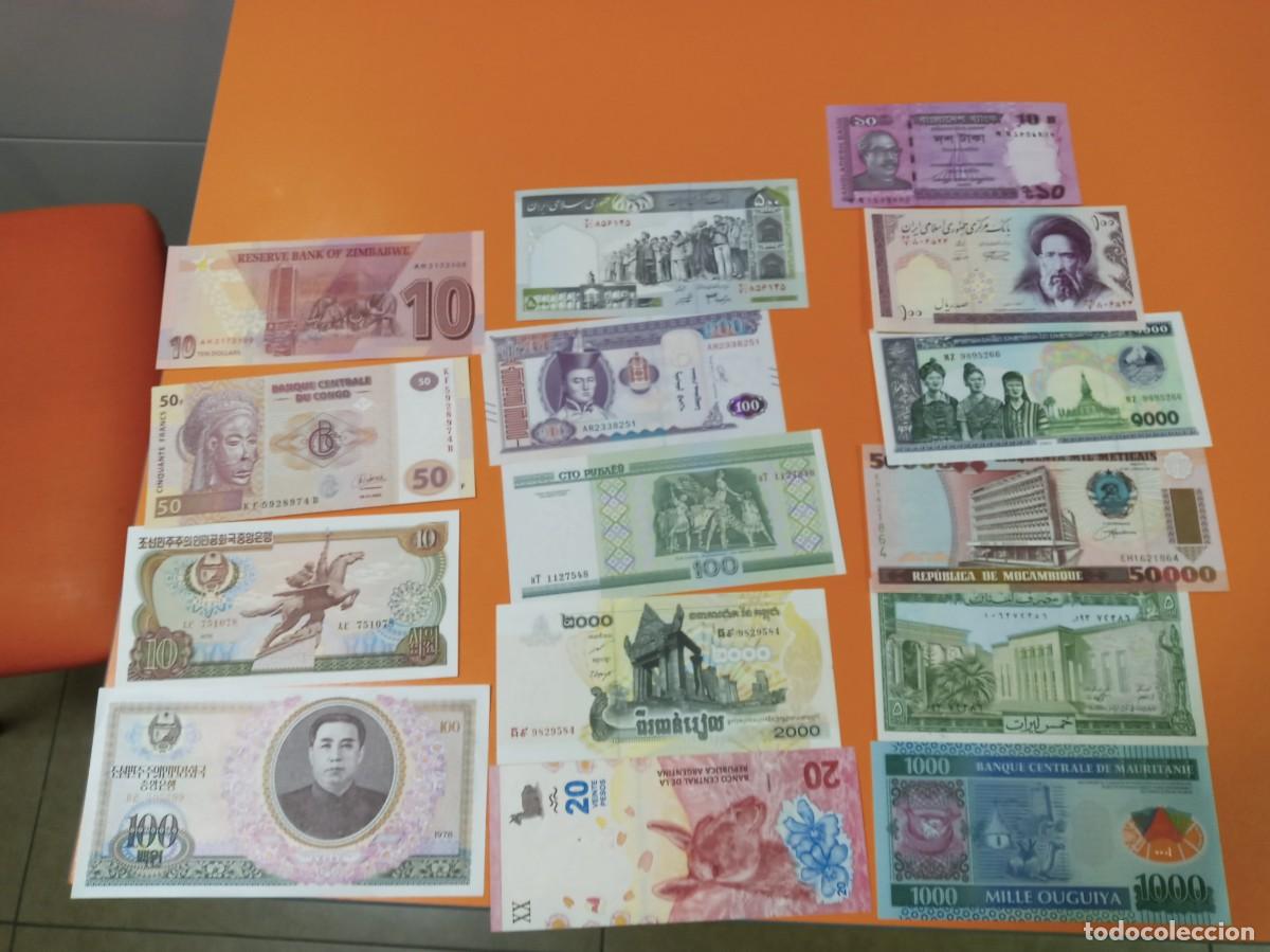 Internationale Banknoten: 25 BILLETES DIFERENTES, LOTE 3
