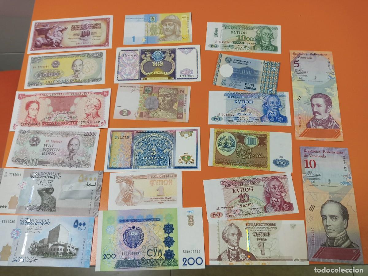 Billetes extranjeros: 200 BILLETES DIFERENTES LOTE 1