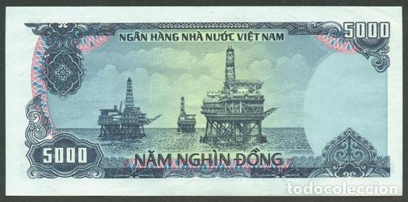 Billetes extranjeros: VIETNAM. 5000 dong 1987. Pick 104. - Foto 2